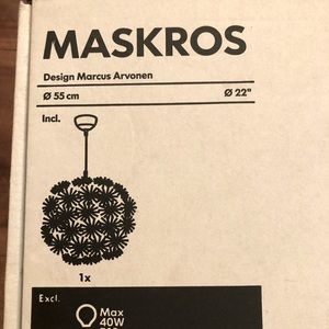 IKEA Chandelier- Maskros 22”
